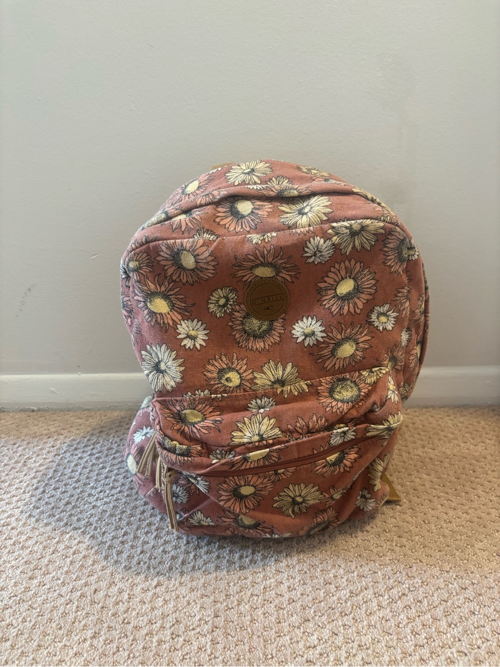 O'Neill Daisy Print Backpack - Rust